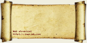 Dina Kojo vizit kartica